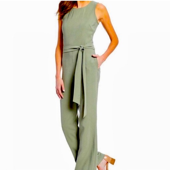 Alex Marie Olive Spring Tammy Sleeveless Jumpsuit‎ Sz 14 - Picture 1 of 12